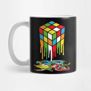 melting rubik cube Mug